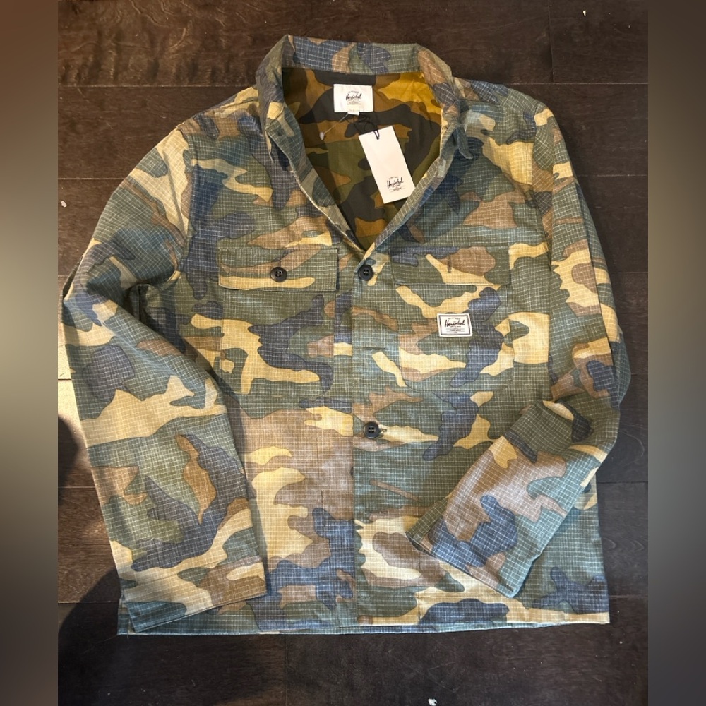 Hershcel Camouflage Button-Up Jacket